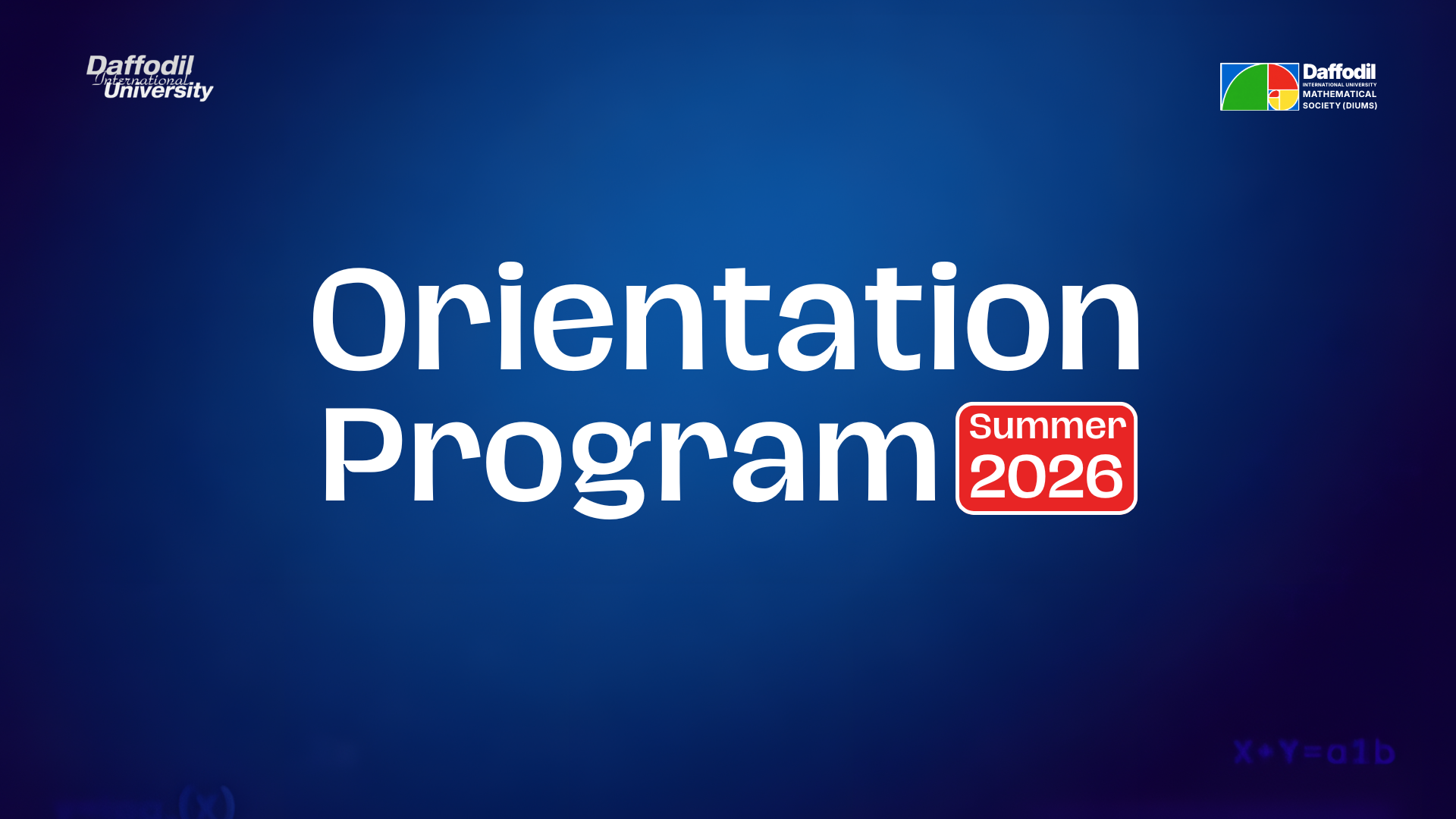 Orientation Program 2026